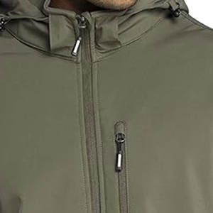 Diseña Tu Propio Logotipo, Chaqueta Softshell de Invierno para Hombre, con Cuello Alto, Logotipo Frontal, Impermeable, Resistente al Viento, Transpirable, de Alta Calidad - Product Image 6