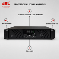 Amplificateur de puissance professionnel JSL à 2 canaux, montage en rack, amplificateur audio professionnel pour système de sonorisation, haut-parleur, DJ, concert, boîte de nuit
