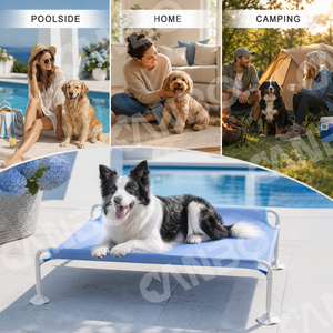 Cama Elevada Impermeable para Perros CanboPet, Cama Plegable de Metal Transpirable para Mascotas, para Exteriores - Product Image 6
