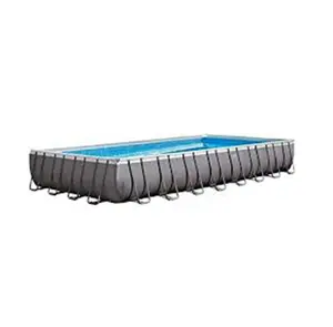 Marco de <span class=keywords><strong>Metal</strong></span> <span class=keywords><strong>Rectangular</strong></span> para piscina al aire libre, producto en oferta, nuevo tipo familiar, precio de fábrica - Product Image 1