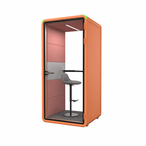 Cabina de oficina acústica portátil individual, cabina de trabajo silenciosa móvil, cabina de oficina pequeña ideal para espacios de trabajo compartidos - Product Image 5