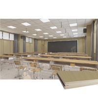 Panneaux muraux en WPC de surface de revêtement composite d'isolation en bois scolaire