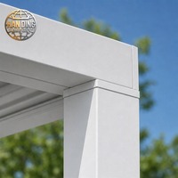 Jasmine Magnolia Aluminium Bioklimatische Lamellenpergola mit Motorisiertem Dach Wasserdichter Outdoor-Gartenpavillon