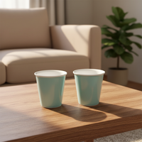 En stock : Tasse de voyage en céramique de porcelaine fine, écologique et minimaliste, sans anse, pour le thé