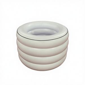 Refroidisseur gonflable cylindrique en PVC avec couvercle, petite <span class=keywords><strong>baignoire</strong></span> gonflable - Product Image 4