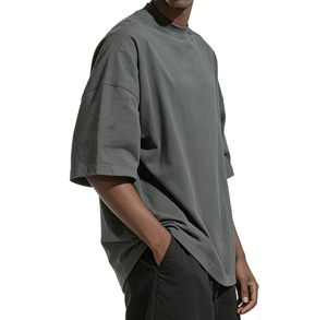 OEM/ODM Vente en gros Logo personnalisé 100% coton T-shirt uni pour homme avec logo imprimé - Product Image 2