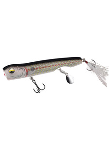 Señuelo de Pesca con Lentejuelas, Modelo 6019, Anzuelo Triple, Color Negro Espejo, Material ABS, para Pesca de Superficie y Fondo, Señuelo Duro para Pescar Lubina - Product Image 1