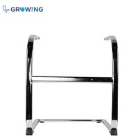 Pièces de mobilier de bureau inclinables en chrome, cadre de chaise en métal de 2,0 mm d'épaisseur pour chaise de conférence, chaise de réunion