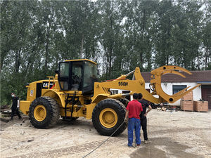 Chargeuse sur pneus d'occasion Cat 950H à bas prix avec grappin à bois et fourche à bois pour l'exploitation forestière 950 950g 950f - Product Image 6