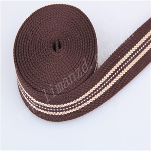 Ceinture en sangle 100 % coton écologique <span class=keywords><strong>à</strong></span> rayures pour textiles de maison, sacs et chaussures - Product Image 3