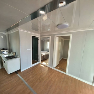 Casa Completa Espandibile Pronta per l'Installazione, <span class=keywords><strong>Container</strong></span> Smontabile Personalizzato, Alloggio Portatile Prefabbricato per Serbia - Product Image 3