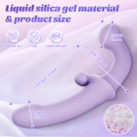 Vibromasseur double extrémité en silicone TMM, double moteur, 10 vitesses, pour couple lesbien, LGBT, stimulation du point G, jouet sexuel pour adultes