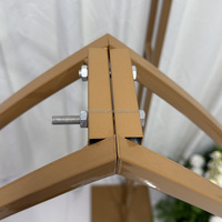 Arche de mariage en métal robuste, cadre pour ballons floraux, support de toile de fond, arche de mariage en fer doré pour événements et fêtes