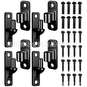 Bisagras de puerta negras para montaje en pared, de acero inoxidable 304, con apertura de 180 grados para puertas de granja - Product Image 4