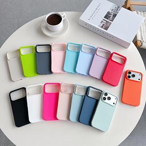 Funda Compatible con iPhone 17, Funda Protectora Antigolpes para iPhone 17 Pro, Funda Mate Suave Color Caramelo con Orificios Grandes - Product Image 1
