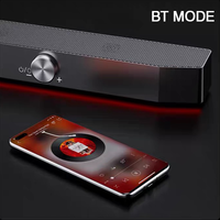 USB PC Lumière LED Plein Écran Filaire Ordinateur Stéréo De Bureau cyboris bluetooth Haut-Parleur Avec DJ Subwoofer gaming Sound Box