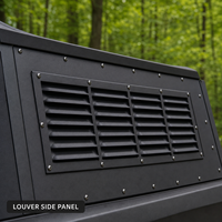 Capot rigide en aluminium pour pick-up, type Gull Wing, avec portes relevables, fenêtres à persiennes et porte-bagages de toit pour Ford Ranger OEM ODM
