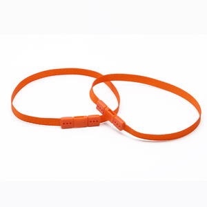 Etiqueta de Prenda de Alta Calidad, Etiqueta Colgante de Cuerda de Seda Plástica Naranja, Etiqueta de Sellado para <span class=keywords><strong>Ropa</strong></span> - Product Image 2