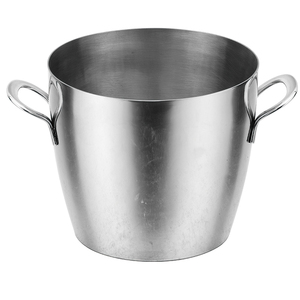Seau à boissons en argent plaqué avec couvercle et poignée pivotante pour hôtel, bar, seau à glace - Product Image 2
