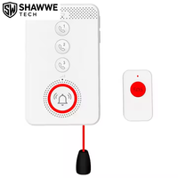 Panneau d'alerte médicale 4G LTE, système d'alarme d'urgence SOS pour personnes âgées avec fonction de conversation bidirectionnelle activée par la voix, bouton de cou étanche IP65