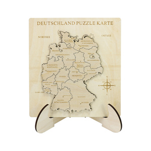 Carte de campagne personnalisée <span class=keywords><strong>Puzzle</strong></span> Board Jouet éducatif 3d pour enfants Meilleur cadeau <span class=keywords><strong>d</strong></span>'anniversaire en bois - Product Image 1