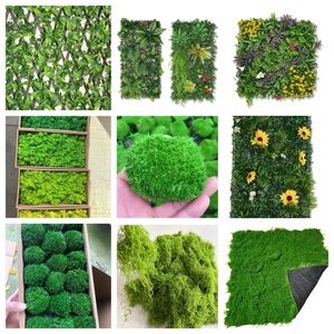 แผ่นพลาสติกกันรังสียูวีขนาด 100x100 ซม. ขายส่ง สำหรับตกแต่งผนังสวนแนวตั้งภายนอกอาคาร ร้านอาหาร ฉากหลัง ผนังหญ้าเทียม - Product Image 5