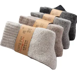 2022 New thick Socks Heavy Soft Cozy Merino Wool Thermal Warm Super Men Women for Winter floor thick Socks