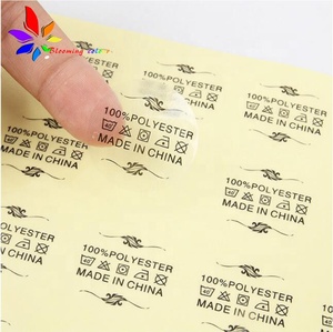 Qingdao fabbrica autoadesiva <span class=keywords><strong>etichette</strong></span> adesive/<span class=keywords><strong>stampa</strong></span> adesivo personalizzato per gli indumenti - Product Image 6