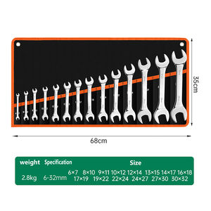 Jeu d'outils multifonctionnels en acier au carbone OEM pour réparation, clé à mâchoires universelle double face à extrémité ouverte - Product Image 5