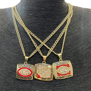 メーカー直販 ワシントン・レッドスキンズ チャンピオンズ ファンリングセット ファッション ヴィンテージ 金メッキ合金ジュエリー 5個入り ギフト用 - Product Image 5