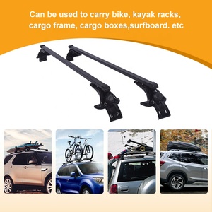 Nuove Barre Portatutto Universali in Alluminio JINHUIJU <span class=keywords><strong>per</strong></span> <span class=keywords><strong>Auto</strong></span>, Capacità 50-100kg <span class=keywords><strong>per</strong></span> SUV (Argento) - Product Image 2