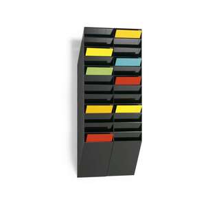 DURABLE-Expositor de pared 1709763400 Flexiboxx 12 A4, tamaño A4, 12 compartimentos, 240x1115x135mm - Product Image 4