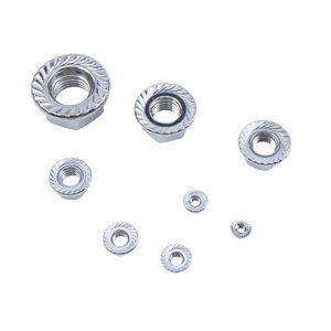 Fabricantes de Porcas, Porcas Hexagonais de Aço Inoxidável, Porca Hexagonal com Flange, Acabamento de Passivação, Rosca Direita - Product Image 2