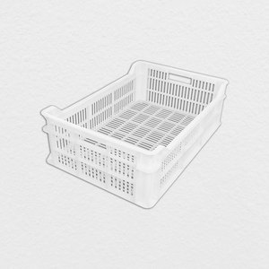 LAR PLF620 HDPE Food Contact Plastic <b>Crate</b> 33L for Food Processing Industry Stackable Storage Container - Product Image 1