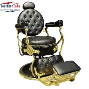 Chaises de salon hydrauliques robustes en acier inoxydable, réglables en hauteur, pour salons de coiffure, instituts de beauté et stylistes - Product Image 3