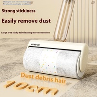 Nouveau rouleau anti-peluches en PP pour usage domestique avec recharge en papier détachable, pour vêtements, poils d'animaux, grattoir à cheveux, brosse de dépoussiérage