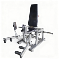Appareil commercial pour adducteurs de la hanche et cuisses externes avec exercices pour le dos et la poitrine, à charge par plaques, pour l'entraînement du bas du corps