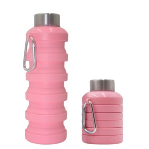 Botella de Agua Plegable de Silicona de 500 ml, Gran Capacidad, Portátil, para Viajes, Deportes al Aire Libre - Product Image 2