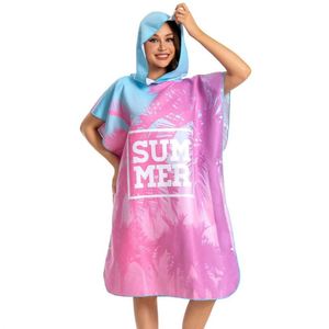 Vente flash - Serviette poncho en microfibre de luxe, grande absorption, séchage rapide, impression par sublimation personnalisée, super douce - Product Image 3