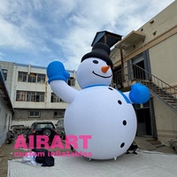 Décoration gonflable de bonhomme de neige pour Noël