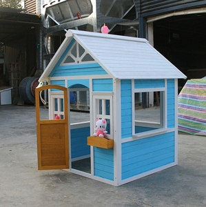 Maisonnette <span class=keywords><strong>en</strong></span> <span class=keywords><strong>Bois</strong></span> d'Extérieur pour Enfants, Aire de Jeux, Théâtre de Maternelle à Vendre - Product Image 5