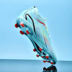 Chaussures de football pour hommes à crampons, lacets, tige synthétique, semelle intermédiaire EVA, doublure en mesh, semelle extérieure TPU, légères, respirantes, antidérapantes, printemps - Product Image 2
