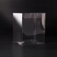 Maßgefertigte Transparente PET Faltbare Plastikbox mit Deckel für Zucker Pizza Nudeln Kaffee Tee Geschenke Einzelhandels-Display