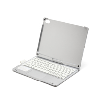 Clavier sans fil avec pavé tactile en cuir et plastique à rotation 360 degrés pour iPad Pro 11 pouces