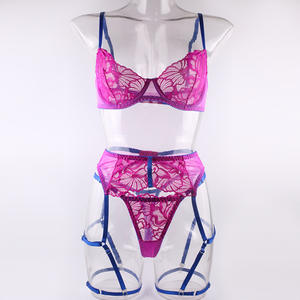 Wholesale Plus Size Lingerie Women's Underwear Set Sexy Lace Erotic Femme Bra Panties Hot Lingerie Women - Product Image 4