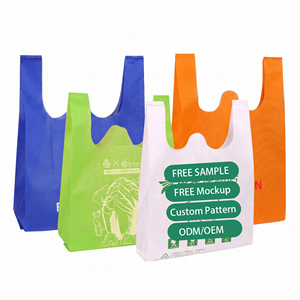 Bolsa de Tela No Tejida con Impresión Personalizada, Bolsa de Compras Reutilizable para Librerías y Tiendas de Conveniencia, Alta Capacidad de Carga, Eventos Promocionales - Product Image 1