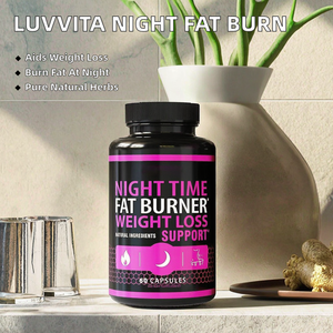 Capsules amincissantes à base d'extraits végétaux brûle-graisses nocturnes, produit de beauté végétalien pour la perte de poids, 60 capsules - Product Image 2