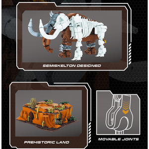 Miễn Phí Tribe 31001 Trẻ Em Xây Dựng Khối Giáo Dục Đồ Chơi Tự Làm Xây Dựng Khối Bộ Semiskelton Động Vật Cổ Vật Khổng Tồ Xây Dựng Khối - Product Image 5
