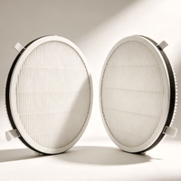 Filter Saluran Udara Komposit HEPA & Karbon Aktif 194*20cm, 220V, Menghilangkan Kabut, Debu, Formaldehida & Bau