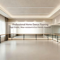 Sol de danse en PVC mat, vinyle insonorisant écologique pour salle de ballet